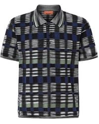Missoni - Polo Boutonné À Carreaux - Lyst