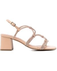 Bibi Lou - Quail Crystal-Embellished Caged Sandals - Lyst