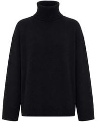 Allude - Roll-Neck Drop-Shoulder Sweater - Lyst