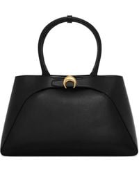 Marine Serre - Large Aurora Smooth-Leather Tote Bag - Lyst