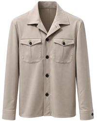 Franzese Collection - Chest-Pockets Button-Down Jacket - Lyst