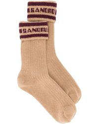 Sandro Socken mit Logo - Braun