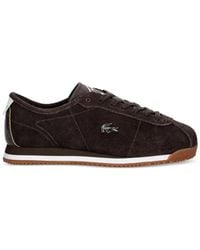 Lacoste - Suede Logo-Patch Sneakers - Lyst