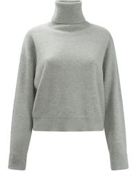Brunello Cucinelli - Roll-Neck Ribbed-Knit Sweater - Lyst