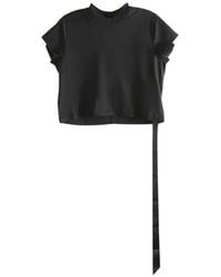 Rick Owens - Ribbed Neckline T-Shirt - Lyst
