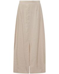 LE SULLY STUDIO - Falda Larga Con Abertura - Lyst