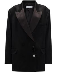 JW Anderson - Double-breasted Contrasting-collar Blazer - Lyst