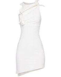 Coperni - Asymmetrische Mini-Jurk Met Bloem - Lyst