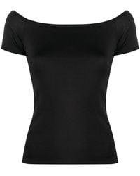 Ralph Lauren - Boat Neck Silk Blend Shirt - Lyst