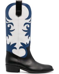 Via Roma 15 - Two-tone Leather Boots - Lyst