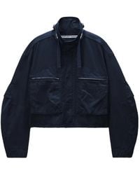 Alexander Wang - Cargo Cropped Cotton Jacket - Lyst