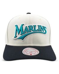 Mitchell & Ness - Miami Marlins Mlb Cooperstown Off Word Pro Cap - Lyst