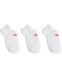 Sweaty Betty - Embroidered-Logo Socks (Set Of Three) - Lyst