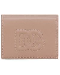 Dolce & Gabbana - Dg-logo Leather Folded Wallet - Lyst