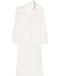 Courreges - Modular Crepe Shirt Dress - Lyst