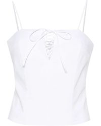FEDERICA TOSI - レースアップ コルセット トップ - Lyst