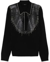 Amiri - Polo With Shimmering Appliqués - Lyst