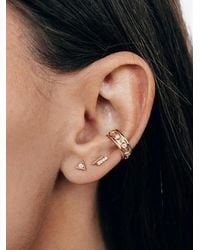 Anzie - 14K Diamond Dew Drop Two Row Earrings - Lyst