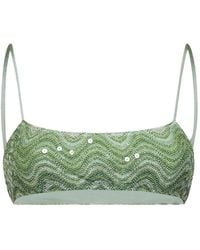 MC2 Saint Barth - Rachel Sequin-Embellished Bikini Top - Lyst