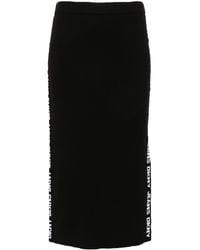 DKNY - Jacquard-logo Skirt - Lyst