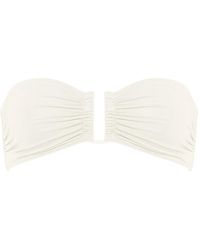 Eres - Show Ruched Bandeau Bikini Top - Lyst
