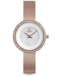 Obaku - Denmark Crystal-Embellished 27Mm Watch - Lyst