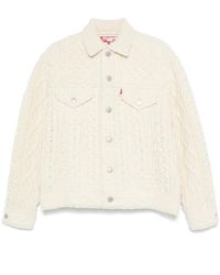Junya Watanabe - X Levi's Aran-Knit Cardigan - Lyst