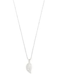 Anita Ko - 18Kt Diamond Palm Leaf Necklace - Lyst