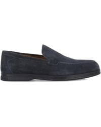 Doucal's - Mocasines de ante con logo grabado - Lyst