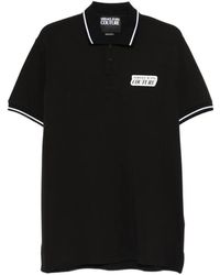 Versace Jeans Couture - Logo-Detail Polo Shirt - Lyst