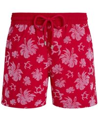 Vilebrequin - Swim Shorts Flocked Turtle Heart Tahiti - Lyst