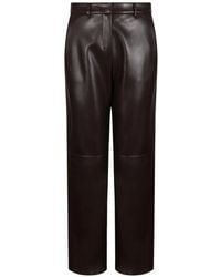 Max Mara - Coated Straight-Leg Trousers - Lyst