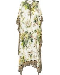 Elie Saab - Savannah-Print Chiffon Kaftan - Lyst