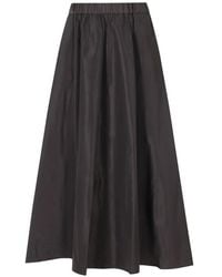 Aspesi - Elasticated-Waistband Flared Midi Skirt - Lyst