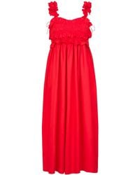 Cecilie Bahnsen - Giovanna Ruched Maxi Dress - Lyst