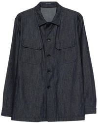 Tagliatore - Button Flap Shirt Jacket - Lyst