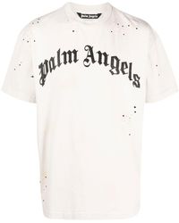 Palm Angels - T-Shirt mit Logo-Druck - Lyst