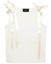 Simone Rocha - Ribbon-Detail Sleeveless Top - Lyst