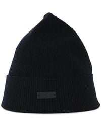 Saint Laurent - Ribbed Wool Beanie - Lyst