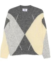 Alpha Studio - Argyle Knit Sweater - Lyst