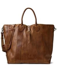 RRL - Strap Leather Tote Bag - Lyst