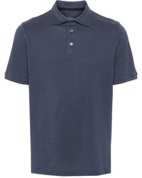 Fedeli - Cutaway-collar Cotton Polo Shirt - Lyst