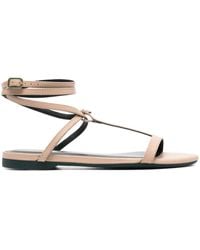 Patrizia Pepe - Ankle-strap Flat Sandals - Lyst