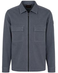 BOSS - Zip-Up Chest-Pocket Shirt - Lyst