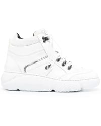 Casadei - Lace-Up Leather Ankle Boots - Lyst