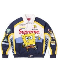 Supreme - X Spongebob Squarepants Jeff Hamilton Racing Jacket - Lyst