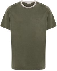 Moncler - Embossed-logo Cotton T-shirt - Lyst