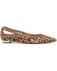 Aquazzura - Leopard-Print Ballet Flats - Lyst