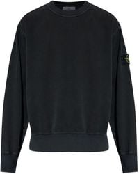 Stone Island - Compass-Badge Crew-Neck Sweatshirt - Lyst