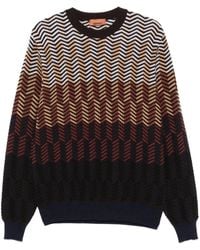 Missoni - ジグザグ バージンウールセーター - Lyst